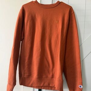 Champion Men's Burnt Orange Crewneck Sweater